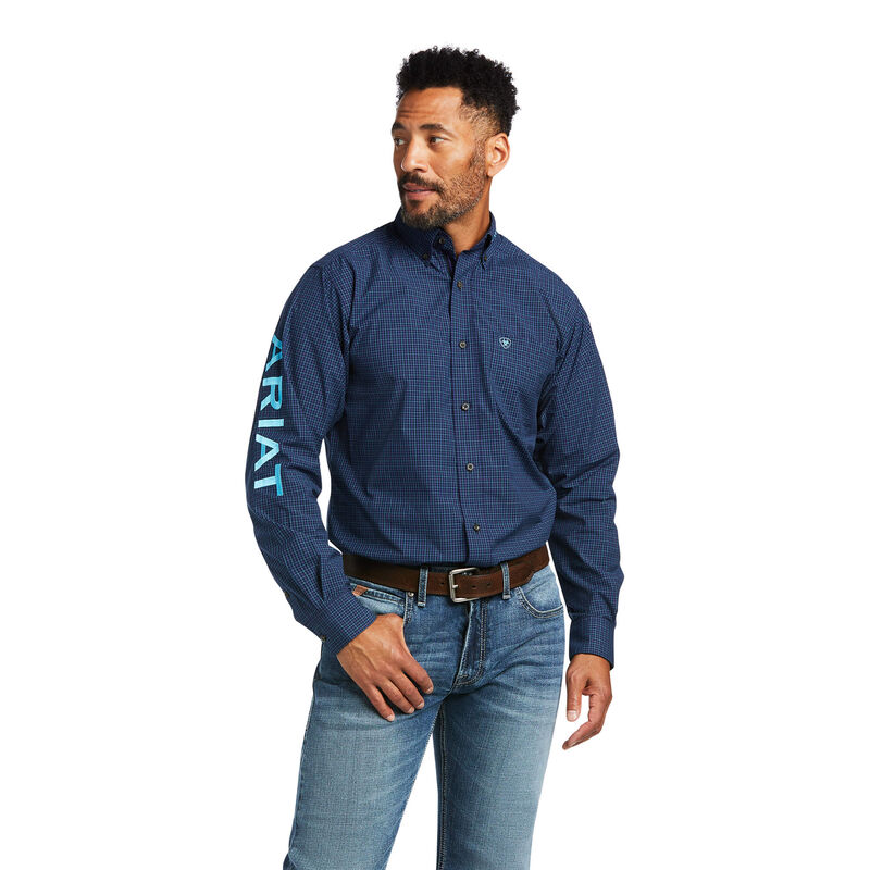 Ariat Hemden Herren - Pro Series Team Sully Fitted Navy ( APICW-8429 )